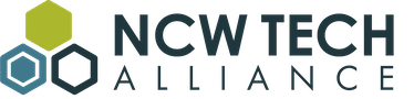 Logo of NCW Tech Alliance with hexagonal design elements.